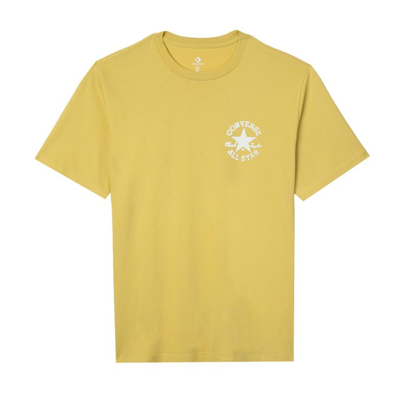 Converse Stamped Chuck Patch Erkek Sarı T-Shirt