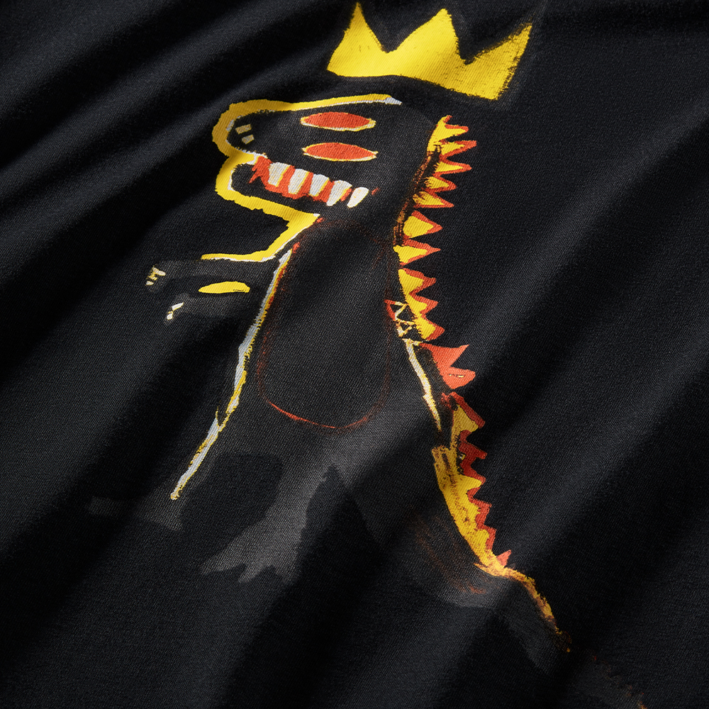  Basquiat Graphic Erkek Siyah T-Shirt