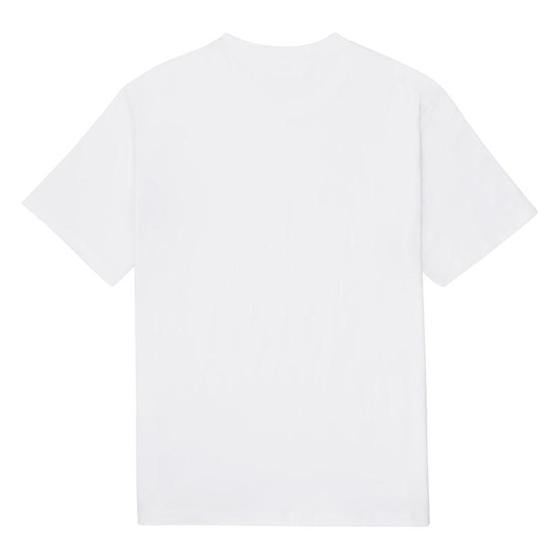 Embroidered Star Chevron Erkek BeyazT-Shirt