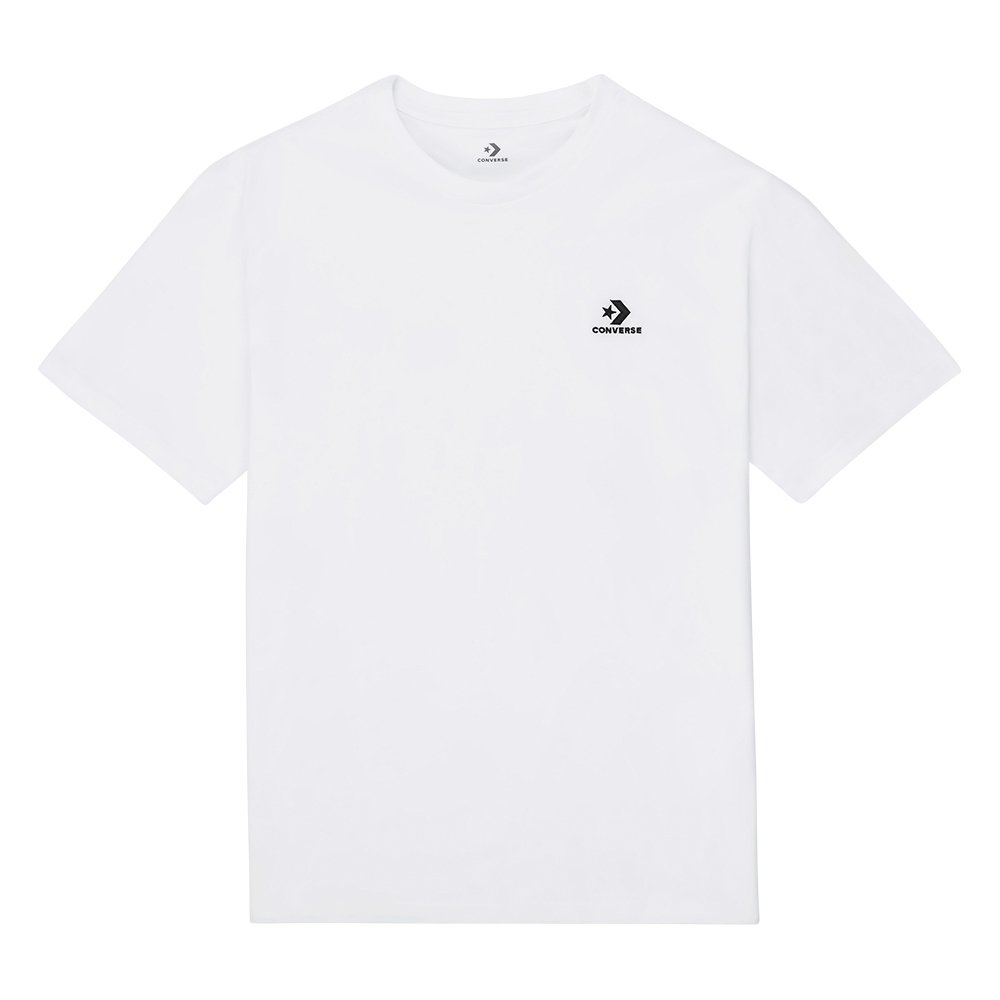  Embroidered Star Chevron Erkek BeyazT-Shirt